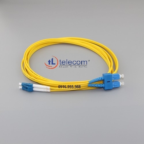 Dây nhẩy quang SC-LC Singlemode TLTelecom Duplex 5 mét