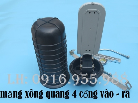 Măng xông cáp quang mũ chụp (4 cổng vào)