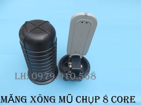 Măng xông cáp quang mũ chụp 8FO