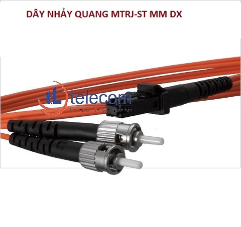 Dây nhảy quang MTRJ to ST 50/125 OM2, Multimode Simplex, Duplex 5 mét (16.4 FT)