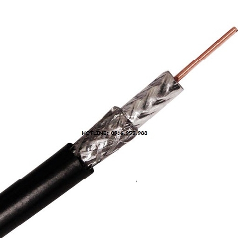 Cáp đồng trục-Coaxial cable Alantek RG-6 Quad-shield Part Number: 301-RG0600-QSBK-1223