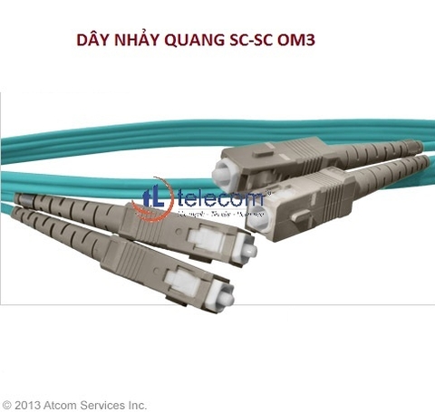 Dây nhảy quang SC to SC 50/125 OM3, 10 GIG Multimode Simplex, Duplex 5 mét 16.4 FT)