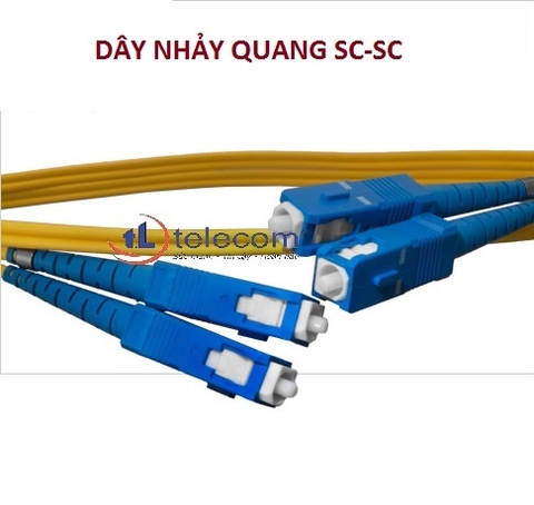 Dây nhảy quang SC to SC 9/125, Singlemode Simplex, Duplex 3 mét (9.84 FT)