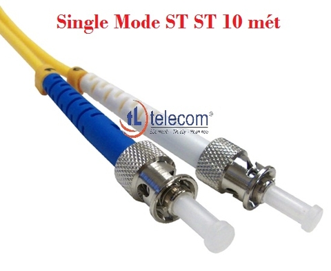 Dây nhảy quang SM Duplex ST/UPC-ST/UPC 4 đầu tròn lớn vát 10M