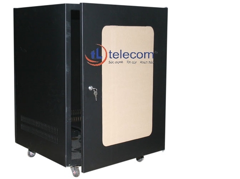 Tủ mạng, Tủ Rack SYSTEM CABINET 10U-D500 - TL telecom 10U D500 bánh xe