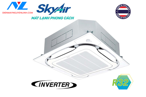 FCFC40DVM - Máy lạnh Âm Trần Cassette Daikin Inverter 1 Chiều 13.600 BTU - FCFC40DVM / RZFC40DVM + BRC2E61 + BYCQ125EAF - Điều Khiển Dây