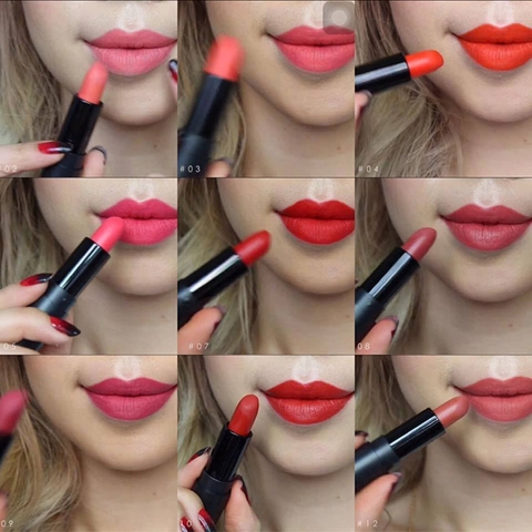 16 màu son thỏi AmOk Premium Strongfix Lipstick không phải ai cũng biết