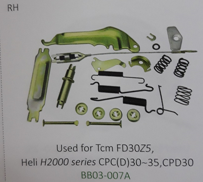 Bộ lò xo phanh xe nâng TCM