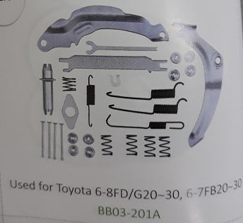 Bộ lò xo phanh xe nâng Toyota