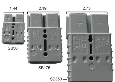 Giắc cắm ắc quy xe nâng : 50A, 175A, 350A