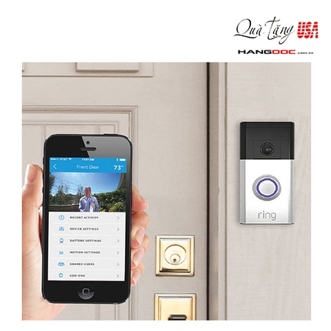 Chuông cửa thông minh gọi video call cho bạn khi có người ấn chuông - Ring Video Doorbell
