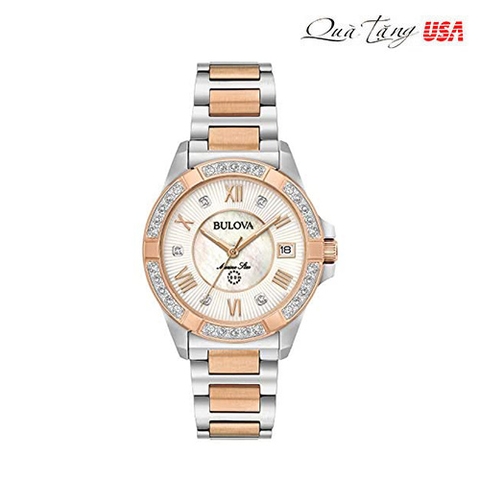 Đồng hồ nữ Bulova Marine Star Diamond Accent Quartz Women’s Watch