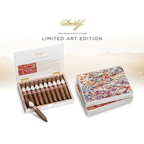 Hộp đựng xì gà - hộp đựng cigar davidoff limited art edition 2014 10 cigars