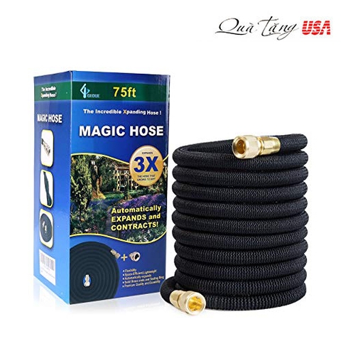 vòi nươc chống xoắn, gấp, 22,5 m  Garden Hose Magic Water Hose Solid Brass Connector