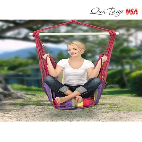 Võng treo thời trang treo thư giãn ở mọi nơi và dễ dàng di chuyển, tháo ráp, rất gọn. USA