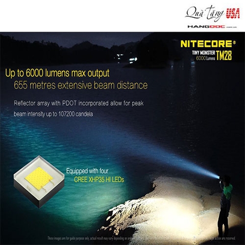 Đèn Pin siêu sáng Nitecore Tiny Monster TM28 6000 Lumens