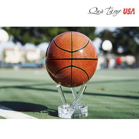 Qủa bóng rổ trang trí tự xoay khi có anh sáng đèn  mova globe basketball