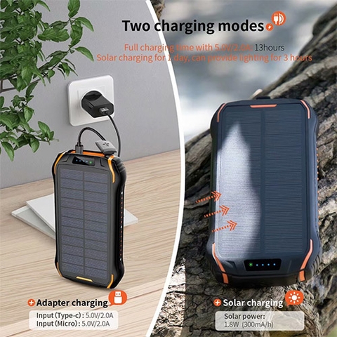 Pin dự phòng  Solar Charger 26800mAh Power Bank