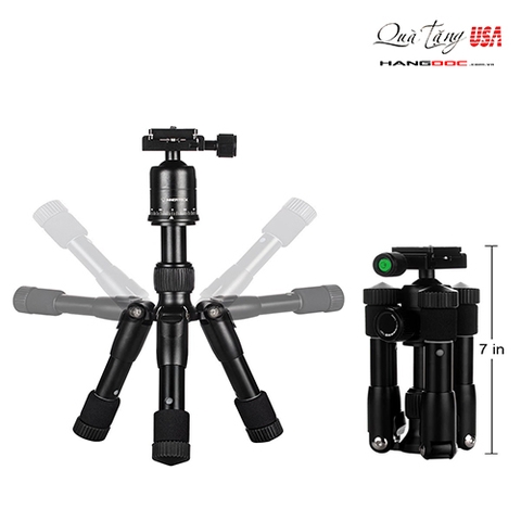 Chân máy chụp ảnh nhỏ gọn siêu cứng - tripod mini travel