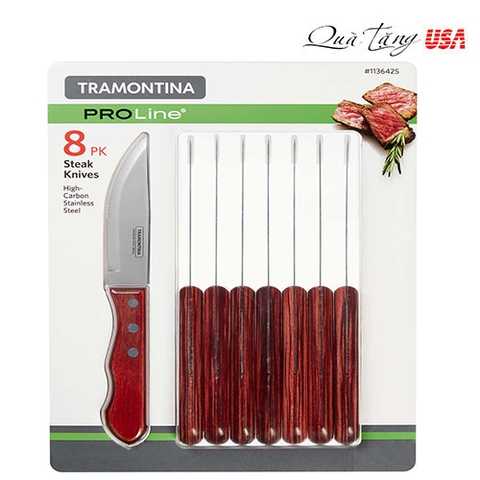 Bộ dao cắt bít tết Tramontina PROLine 8 chiếc Steak Knives