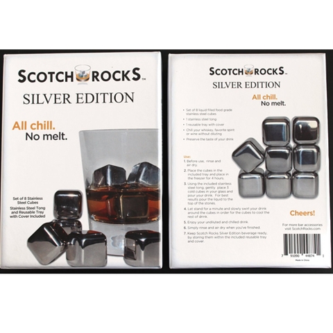Đá làm lạnh không tan - Scotch Rocks Sliver Edition Set 8