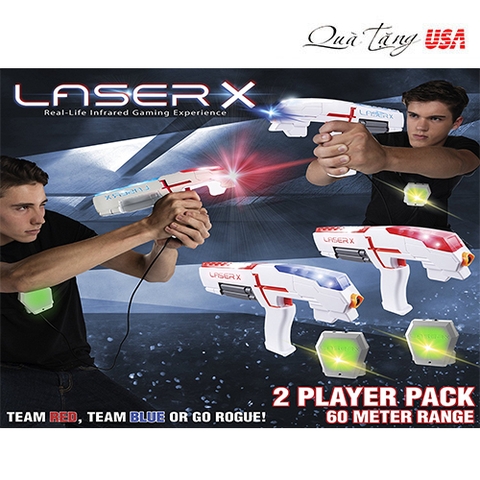 súng bắn Laser X Double Set là trò chơi bắn súng công nghệ laser
