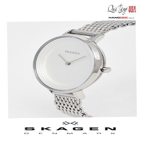 Đồng hồ nữ - Skagen Women's 36mm Silver Steel Bracelet & Case Mineral Glass Watch