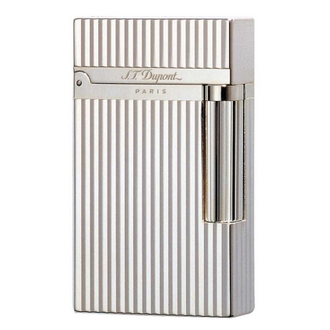 Hộp quẹt S.T. Dupont Ligne 2 Montparnasse Vertical Lines Lighter - Silver 16817