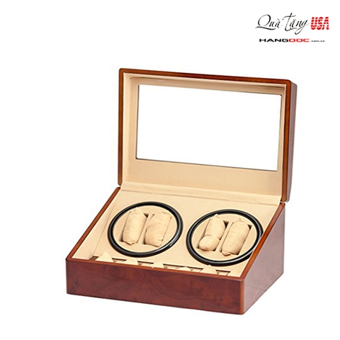 Hộp đựng đồng hồ 4 cơ + 6 thường thường Kendal Quad Watch Winder