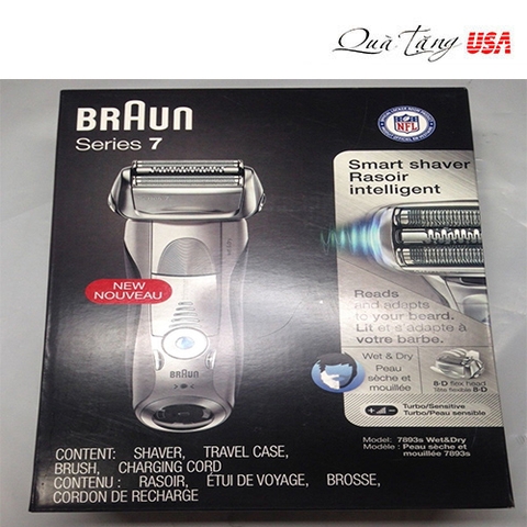 Máy cạo râu Braun Series 7 Cordless Electric Shaver Razor Wet NFL