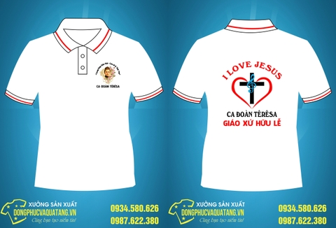 Mẫu áo đồng phục công giáo - Ca đoàn Têrêsa giáo xứ Hữu Lễ