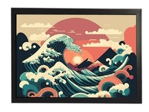 Khung tranh A4 ảnh ép plastic