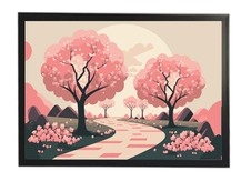 Khung tranh A4 ảnh ép plastic