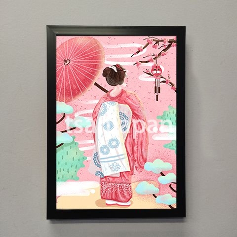 Khung tranh A4 không mặt kính ảnh ép plastic