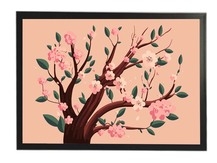 Khung tranh A4 ảnh ép plastic