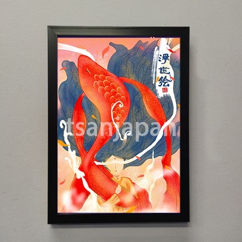 Khung tranh A4 không mặt kính ảnh ép plastic