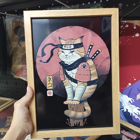 Khung tranh A4 ảnh ép plastic