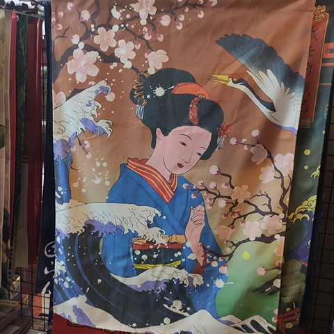 Màn noren Nhật 1 mảnh 70x100cm (chưa kèm thanh)