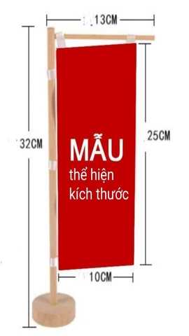 Cờ để bàn hoạ tiết Nhật (Codeban01)