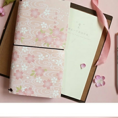 Sổ họa tiết hoa mẫu hồng