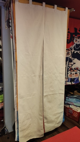 Màn rèm Nhật bố kem có quai 1mx1m8 (không kèm thanh)