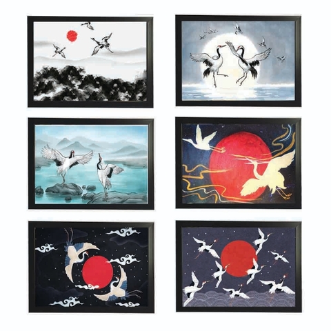 Khung tranh A4 ảnh ép plastic ko mặt kính