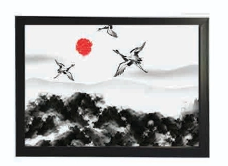 Khung tranh A4 ảnh ép plastic ko mặt kính