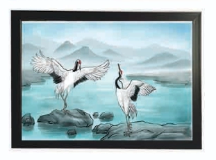 Khung tranh A4 ảnh ép plastic ko mặt kính