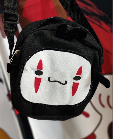 Túi đeo Vô Diện hoạ tiết Nhật xinh xắn vải bố in hình