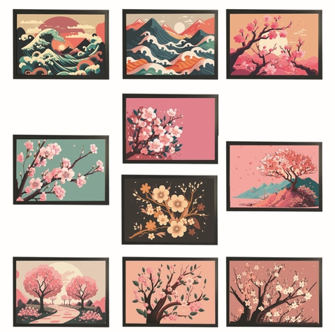 Khung tranh A4 ảnh ép plastic