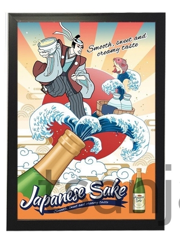 Khung tranh A4 ảnh ép plastic ko mặt kính