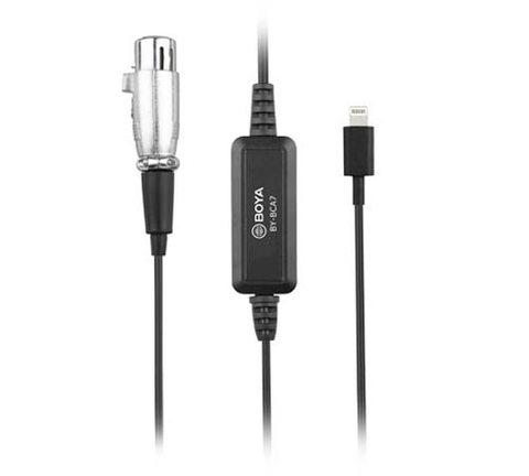 Boya BY-BCA7 <XLR to Lightning connector Microphone Cable>