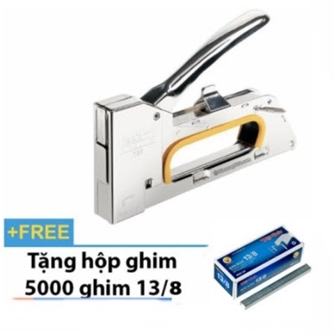 Súng bắn ghim cầm tay Rapid R23 - Máy bắn đinh ghim Thụy Điển tặng kèm hộp ghim 13/8 - rapidr23kem13/8