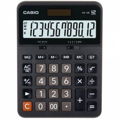 Máy Tính Casio DX - 12B - BK - W-DC